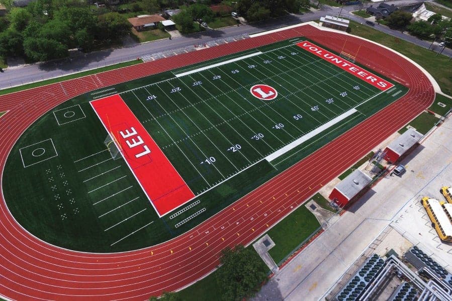 Robert E. Lee High School - Brock USA - Shock Pads for Artificial Turf