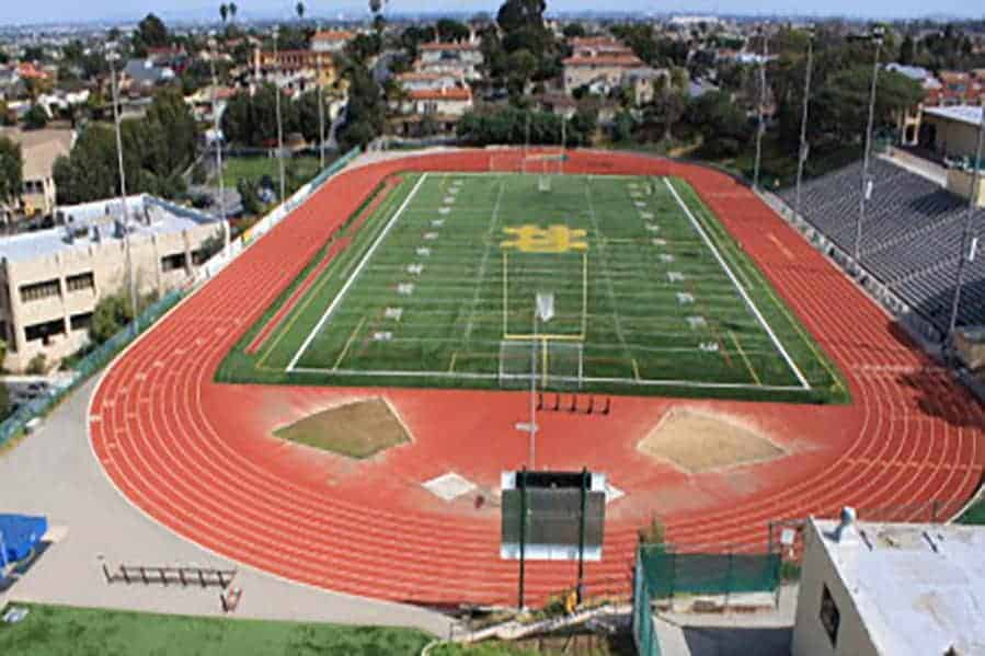 Mira Costa High School - Brock USA - shock pads for artificial turf