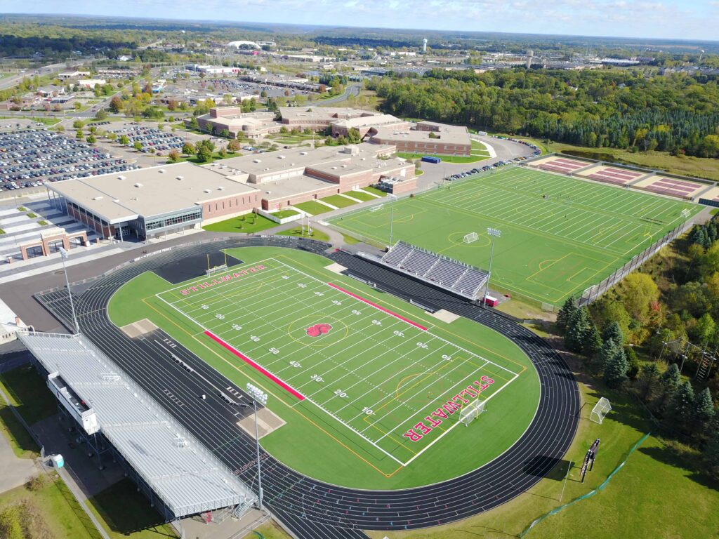 Stillwater High School Brock USA shock pads for artificial turf